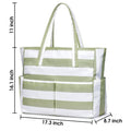 Oscaurt Women's L Polyester Beach Tote Handbags Green