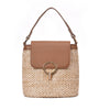 Straw Weave Women Bucket Handbags Summer Beach Totes Travel Shoulder Bags